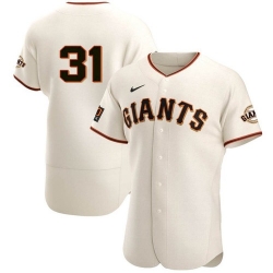 Men San Francisco Giants 31 LaMonte Wade Jr Cream 2021 Home Player Jersey