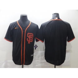 Men San Francisco Giants Nike Black Blank Jersey