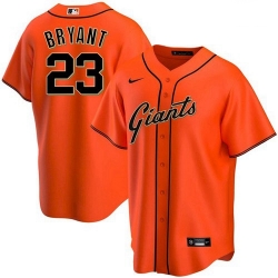 Men's San Francisco Giants #23 Kris Bryant Orange Cool Base Nike Jersey