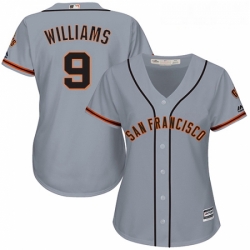 Womens Majestic San Francisco Giants 9 Matt Williams Authentic Grey Road Cool Base MLB Jersey