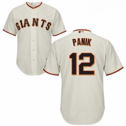 Youth Majestic San Francisco Giants 12 Joe Panik Replica Cream Home Cool Base MLB Jersey