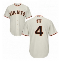 Youth Majestic San Francisco Giants 4 Mel Ott Replica Cream Home Cool Base MLB Jersey