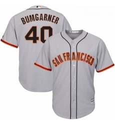 Youth Majestic San Francisco Giants 40 Madison Bumgarner Authentic Grey Road Cool Base MLB Jersey