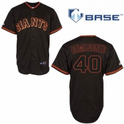 Youth Majestic San Francisco Giants 40 Madison Bumgarner Replica Black Cool Base MLB Jersey