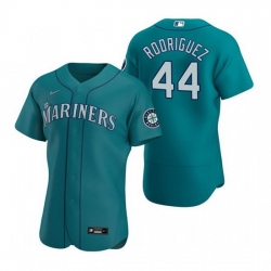 Men Seattle Mariners 44 Julio Rodriguez Aqua Flex Base Stitched jersey