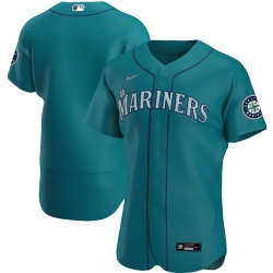 Men Seattle Mariners Men Nike Aqua Alternate 2020 Flex Base Official Team MLB Jersey