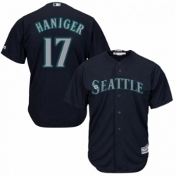 Youth Majestic Seattle Mariners 17 Mitch Haniger Replica Navy Blue Alternate 2 Cool Base MLB Jersey 