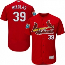 Mens Majestic St Louis Cardinals 39 Miles Mikolas Red Alternate Flex Base Authentic Collection MLB Jersey