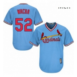 Mens Majestic St Louis Cardinals 52 Michael Wacha Authentic Light Blue Cooperstown MLB Jersey