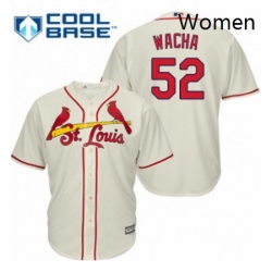 Womens Majestic St Louis Cardinals 52 Michael Wacha Replica Cream Alternate MLB Jersey