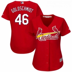 Womens St Louis Cardinals 46 Paul Goldschmidt Majestic Scarlet Alternate Official Cool Base Player Jersey