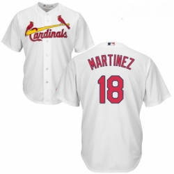 Youth Majestic St Louis Cardinals 18 Carlos Martinez Authentic White Home Cool Base MLB Jersey