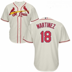 Youth Majestic St Louis Cardinals 18 Carlos Martinez Replica Cream Alternate Cool Base MLB Jersey