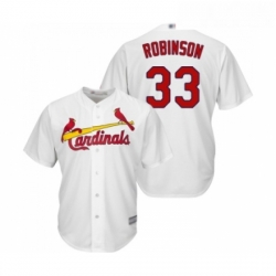 Youth St Louis Cardinals 33 Drew Robinson Replica White Home Cool Base Baseball Jersey 