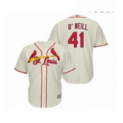 Youth St Louis Cardinals 41 Tyler O Neill Replica Cream Alternate Cool Base Baseball Jersey 