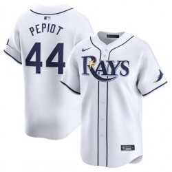 Men Tampa Bay Rays 44 Ryan Pepiot White 2024 Home Limited Stitched Baseball Jersey