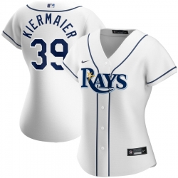 Tampa Bay Rays 39 Kevin Kiermaier Nike Women Home 2020 MLB Player Jersey White