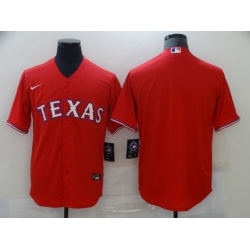 Men Nike Texas Rangers Red  Blank Coolbase Jersey