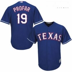 Mens Majestic Texas Rangers 19 Jurickson Profar Replica Royal Blue Alternate 2 Cool Base MLB Jersey