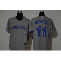 Blue Jays 11 Bo Bichette Gray 2020 Nike Flexbase Jersey