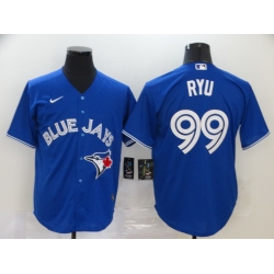 Blue Jays 99 Hyun Jin Ryu Royal 2020 Nike Cool Base Jersey