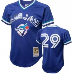 Men MITCHELL & NESS 1993 Toronto Blue Jays #29 Alomar BATTING PRACTICE MESH JERSEY