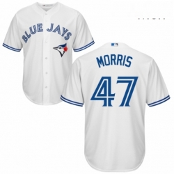 Mens Majestic Toronto Blue Jays 47 Jack Morris Replica White Home MLB Jersey 