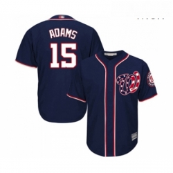 Mens Washington Nationals 15 Matt Adams Replica Navy Blue Alternate 2 Cool Base Baseball Jersey 