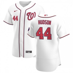 Washington Nationals 44 Daniel Hudson Men Nike White Home 2020 Authentic Player MLB Jersey