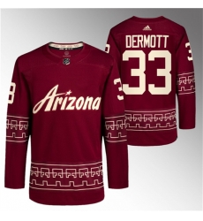 Men Arizona Coyotes 33 Travis Dermott Garnet Alternate Pro Jersey