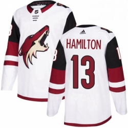 Youth Adidas Arizona Coyotes 13 Freddie Hamilton Authentic White Away NHL Jersey 