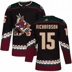 Youth Adidas Arizona Coyotes 15 Brad Richardson Premier Black Alternate NHL Jersey 