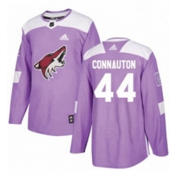 Youth Adidas Arizona Coyotes 44 Kevin Connauton Authentic Purple Fights Cancer Practice NHL Jersey 