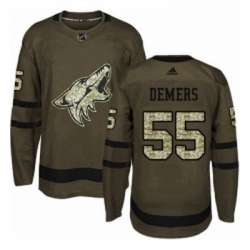 Youth Adidas Arizona Coyotes 55 Jason Demers Authentic Green Salute to Service NHL Jersey 