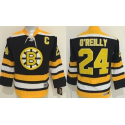 Bruins #24 Terry O 27Reilly Black CCM Youth Stitched NHL Jersey