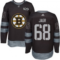 Bruins #68 Jaromir Jagr Black 1917 2017 100th Anniversary Stitched NHL Jersey