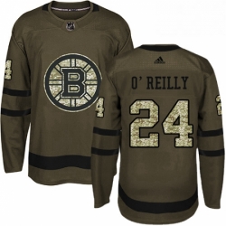 Mens Adidas Boston Bruins 24 Terry OReilly Authentic Green Salute to Service NHL Jersey 