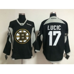 NHL Boston Bruins #17 Milan Lucic black jerseys