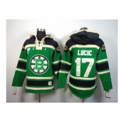 NHL Jerseys Boston Bruins #17 Lucic green[pullover hooded sweatshirt]