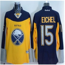 Buffalo Sabres #15 Jack Eichel Yellow Navy Blue Alternate Stitched NHL Jersey