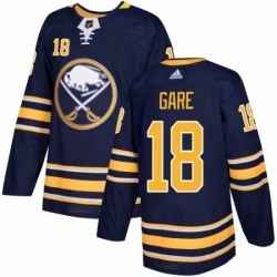 Mens Adidas Buffalo Sabres 18 Danny Gare Authentic Navy Blue Home NHL Jersey 