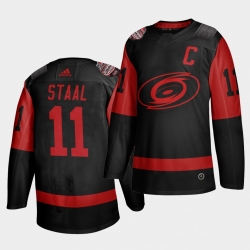 Carolina Hurricanes 11 Jordan Staal Black Men 2021 Stadium Series Outdoor Game Jersey