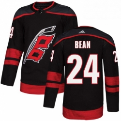 Mens Adidas Carolina Hurricanes 24 Jake Bean Premier Black Alternate NHL Jersey 