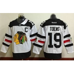 Blackhawks #19 Jonathan Toews White 2016 Stadium Series Stitched NHL Jersey