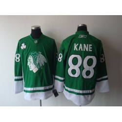 Blackhawks #88 Patrick Kane Green St  Patty Day Stitched NHL Jersey