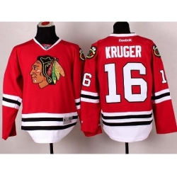 Chicago Blackhawks 16 Marcus Kruger Red NHL Jerseys