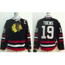 Chicago Blackhawks 19 Jonathan Toews Black 2014 Stadium Series Jerseys