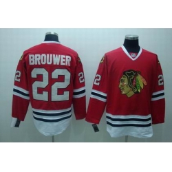 Chicago Blackhawks #22 brouwer red jerseys