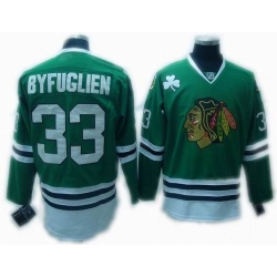 Chicago Blackhawks #33 BYFUGLIEN Jerseys green