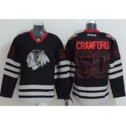 Chicago Blackhawks #50 Corey Crawford Black Stitched Jersey